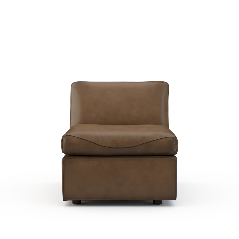 Leather Armless Chair