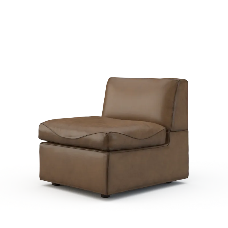 Leather Armless Chair