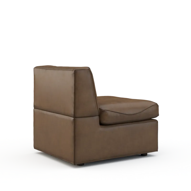 Leather Armless Chair