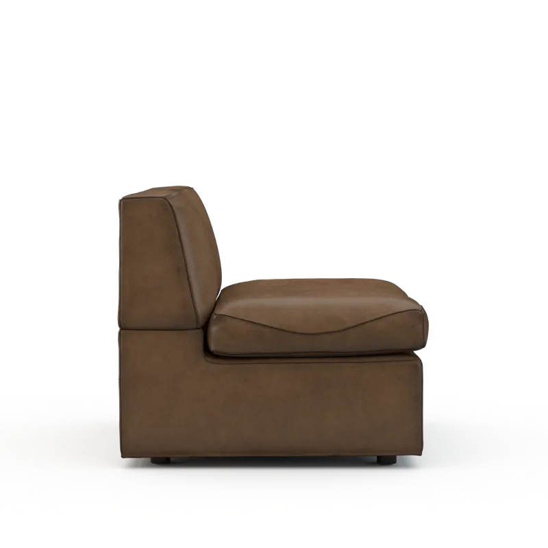 Leather Armless Chair