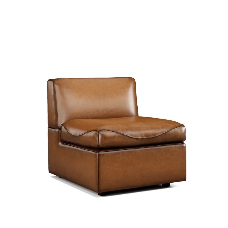 Leather Armless Chair