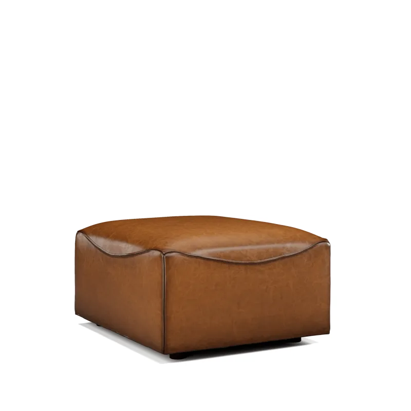 Leather Ottoman