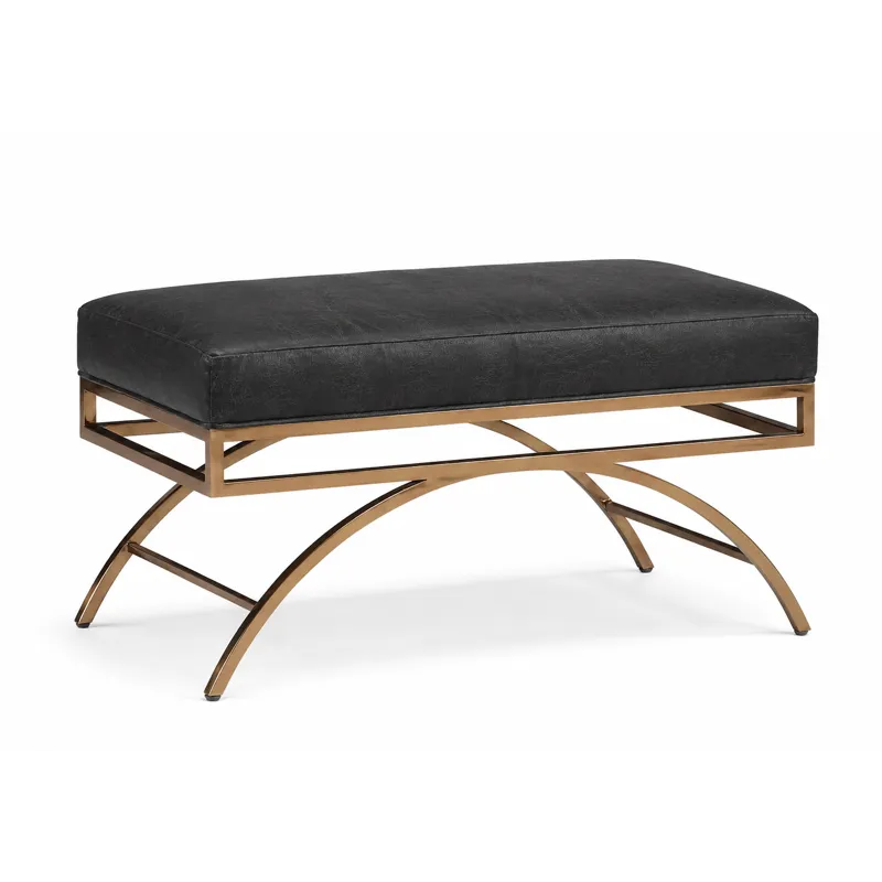 Leather Arched Bench