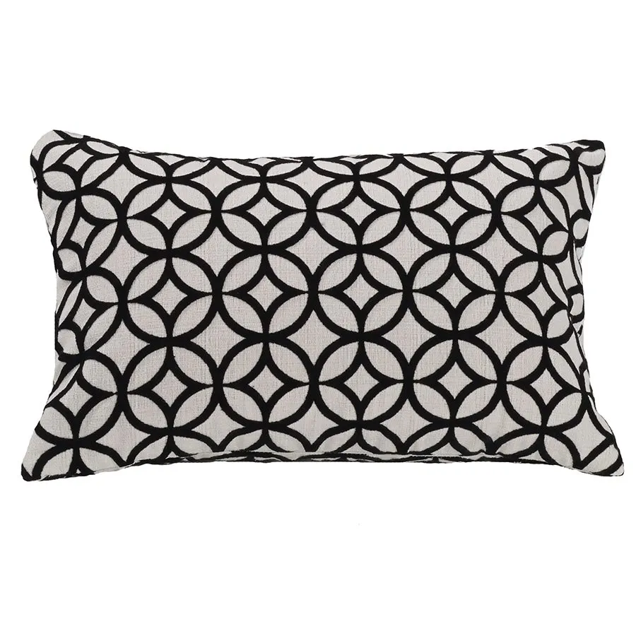 Augusta Cutted Velvet Lumbar Pillow