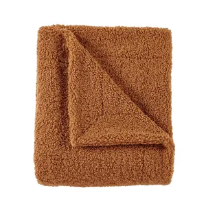Teddy 60" x 90" Throw Blanket - Caramel