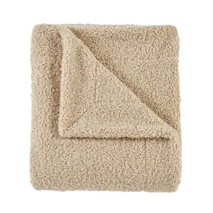Teddy 60" x 90" Throw Blanket - Cream