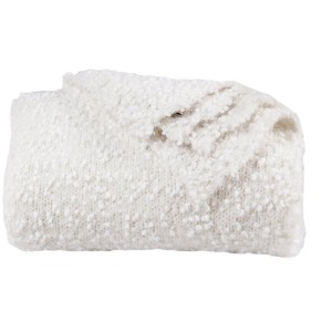Pebble Creek Super Soft Throw Blanket - White