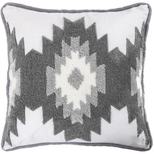 Free Spirit Throw Pillow w/Crewel Embroidery