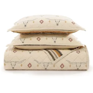 Maverick Longhorns Reversible Quilt Set