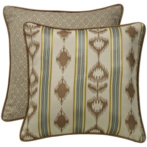 Alamosa Cream & Taupe Reversible Euro Sham