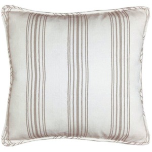 Gramercy Vintage White w/Taupe Striped Euro Sham