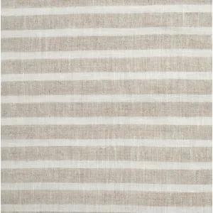 100% European Flax Linen Railroad Stripe Duvet Cover Set
