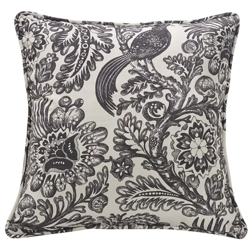 Augusta Black & White Toile Euro Sham