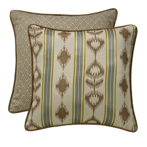 Alamosa Cream & Taupe Reversible Euro Sham