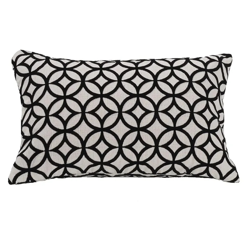 Augusta Cutted Velvet Lumbar Pillow