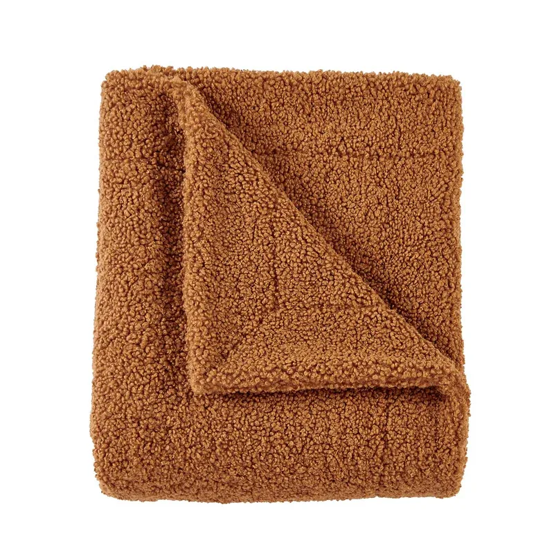 Teddy 60" x 90" Throw Blanket - Caramel