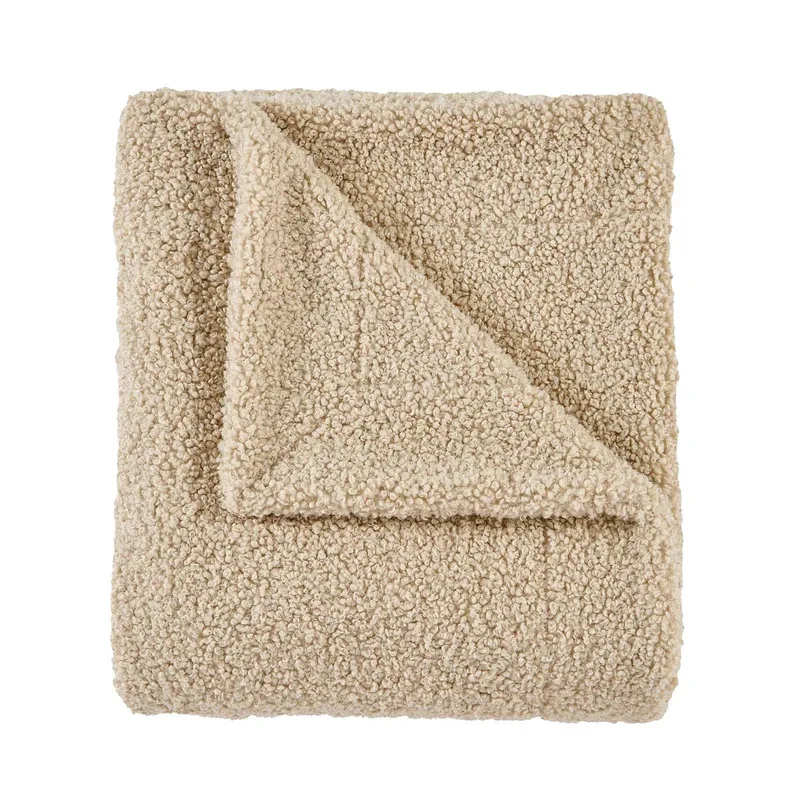 Teddy 60" x 90" Throw Blanket - Cream