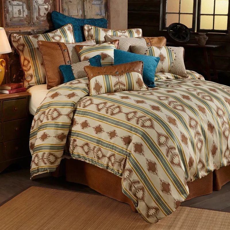 Alamosa Cream & Taupe Reversible Euro Sham