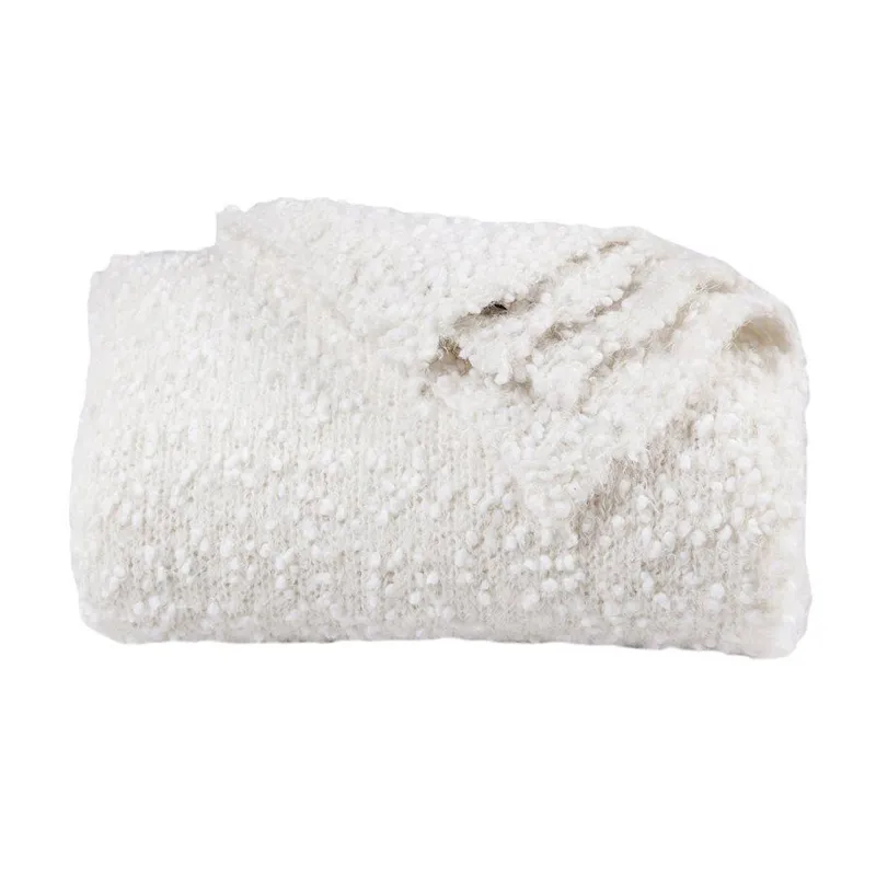 Pebble Creek Super Soft Throw Blanket - White