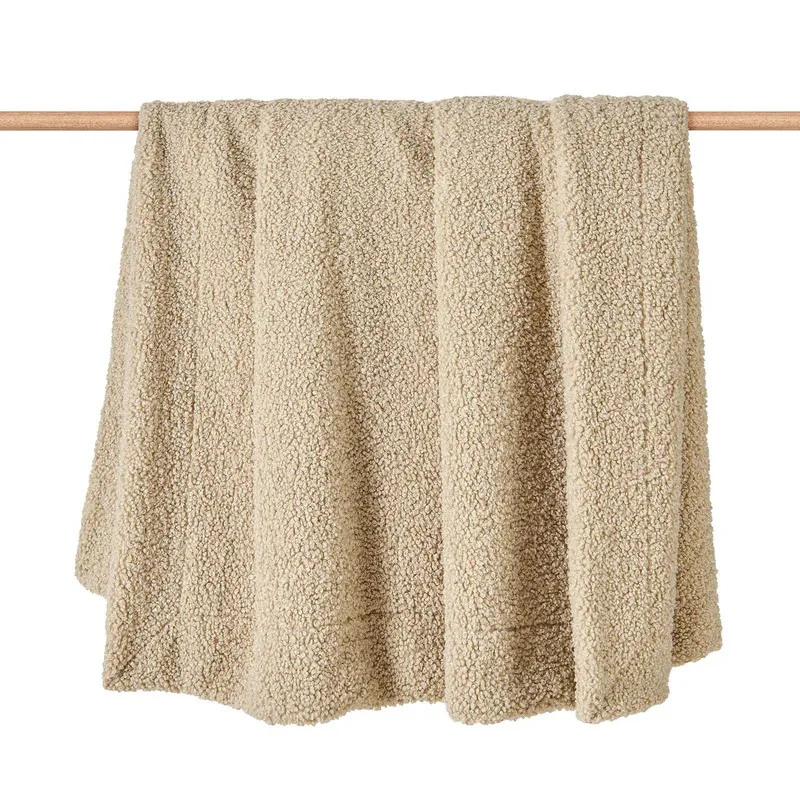 Teddy 60" x 90" Throw Blanket - Cream