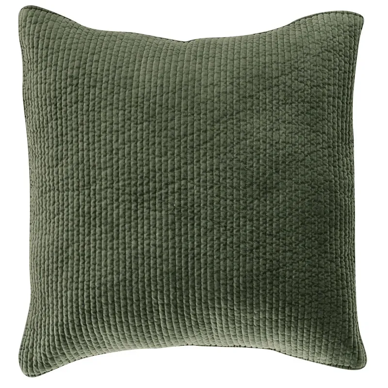 hiend-accents-sham-fern-green-stonewashed-cotton-quilted-velvet-euro-sham-fb6500es-os-fg-stonewashed
