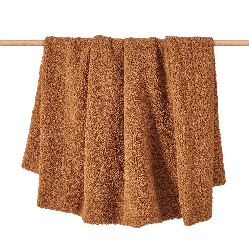 Teddy 60" x 90" Throw Blanket - Caramel