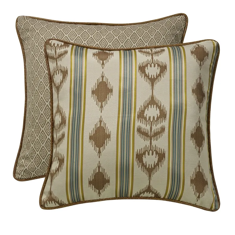 Alamosa Cream & Taupe Reversible Euro Sham