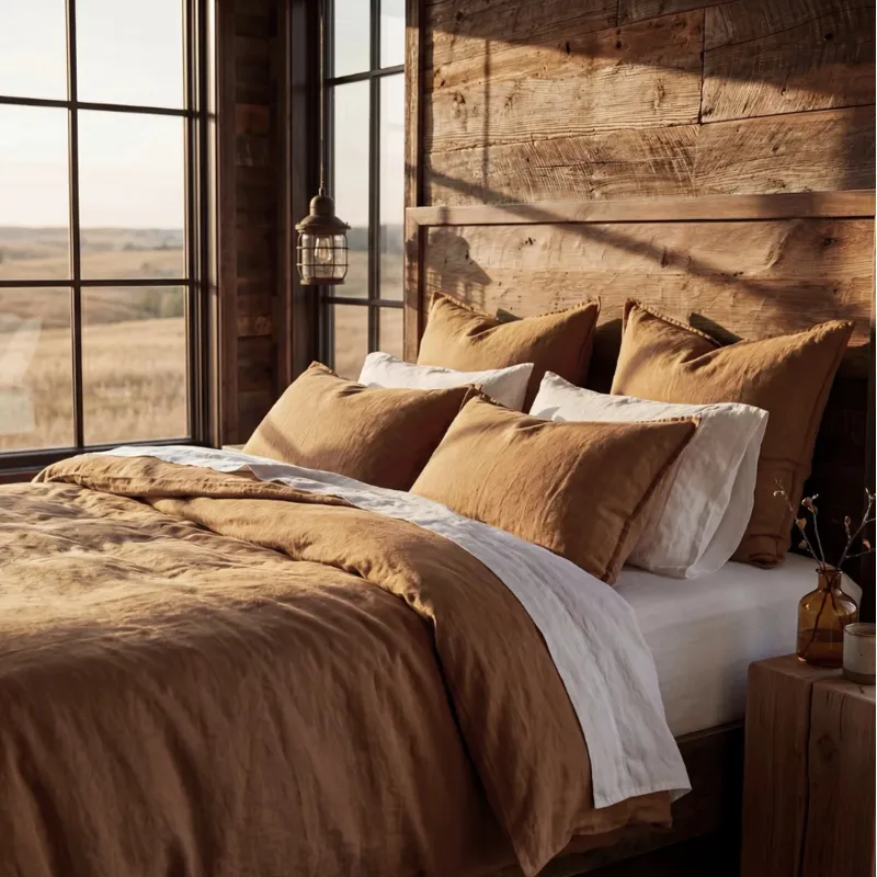 100% European Flax Linen Duvet Cover Set