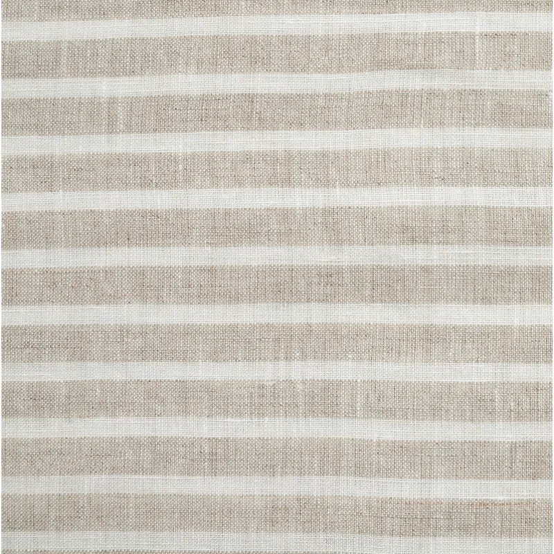100% European Flax Linen Railroad Stripe Duvet Cover Set