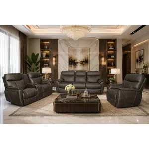 Newport Power Reclining Loveseat w/Console