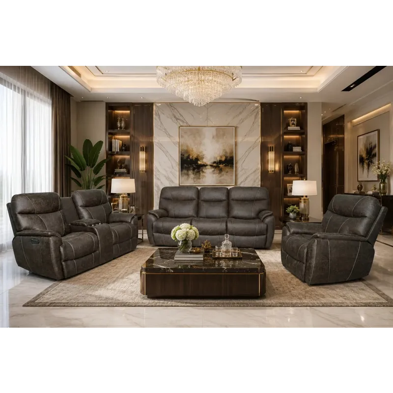 Newport Power Reclining Loveseat w/Console