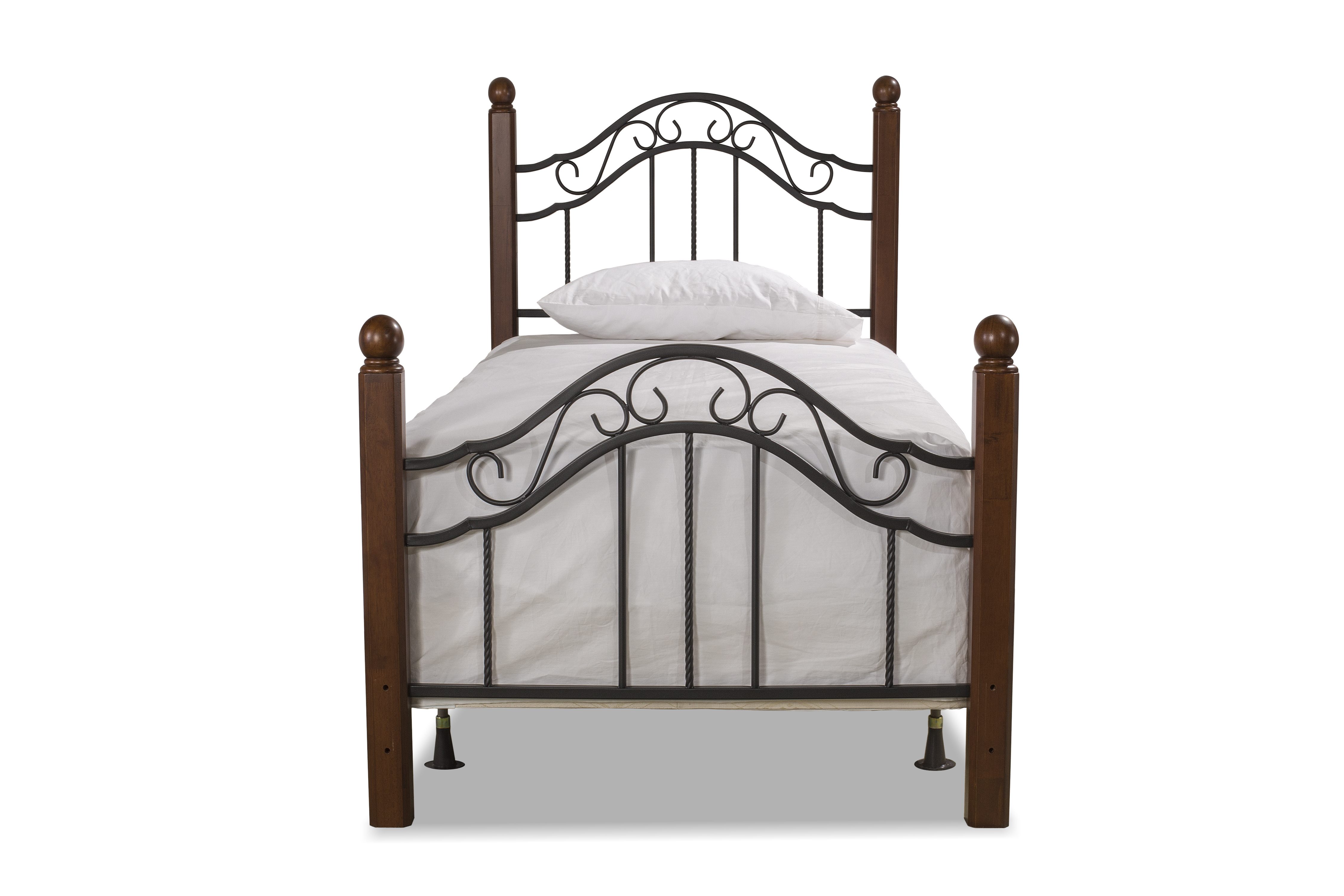 Madison Twin Bed Set with Rails 1010BTWR by Hillsdale Furniture at