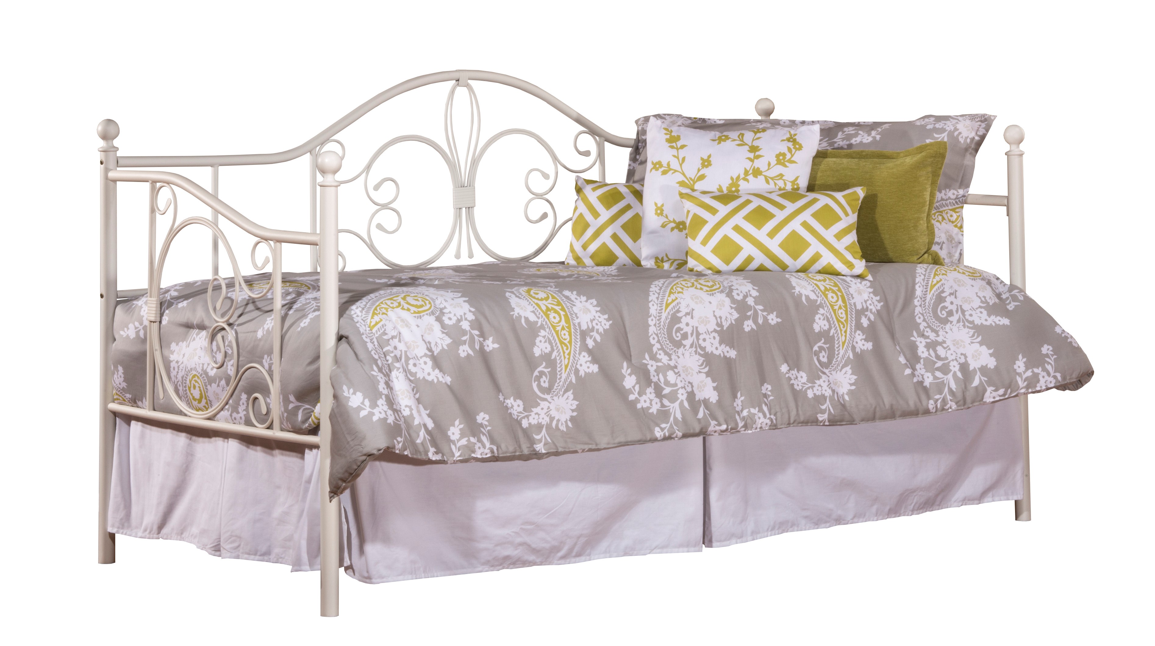 Ruby Daybed with Frame Textured White 1687DBLH by Hillsdale Furniture