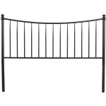 Sloan Queen Size Headboard Only, Black Pewter