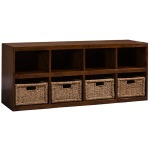 TUSCAN RETREAT ® STORAGE CUBE WITH BASKETS - OXFORD ANTIQUE PINE