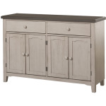 Clarion Server - Distressed Gray Top with Sea White Base