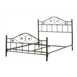 Harrison King Bed with Rails - Textured Black