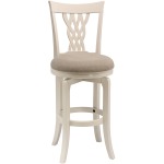 Embassy Swivel Counter Stool - White/Ecru