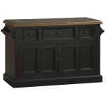 Tuscan Retreat Granite Top Kitchen Island