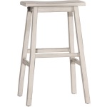Moreno Backless Counter Stool - Sea White