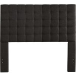Bergen King Headboard Only - Onyx Linen