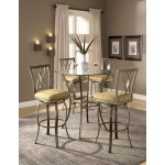Brookside 5pc Bistro Set w Diamond Barstools