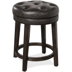 Krauss Backless Swivel Counter Stool - Charcoal Gray