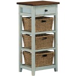 Tuscan Retreat 3 Basket Stand - Sea Blue
