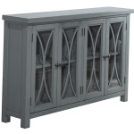 Bayside 4 Door Cabinet - Robin's Egg Blue