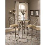 Brookside 5pc Bistro Set with Hanover Barstools