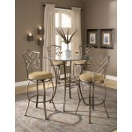 Brookside 5pc Bistro Set with Hanover Barstools