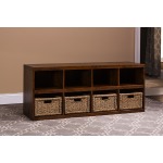 TUSCAN RETREAT ® STORAGE CUBE WITH BASKETS - OXFORD ANTIQUE PINE