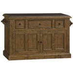Tuscan Retreat Granite Top Kitchen Island