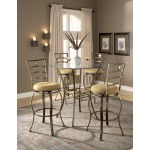 Brookside 3pc Bistro Set with Marin Barstools
